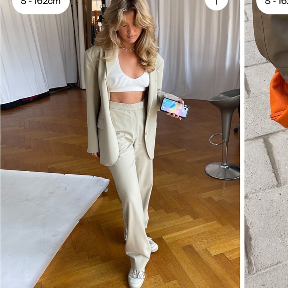 Djerf Avenue First Choice Pant 💘 greige size M 💘 BNWT - Picture 1 of 6